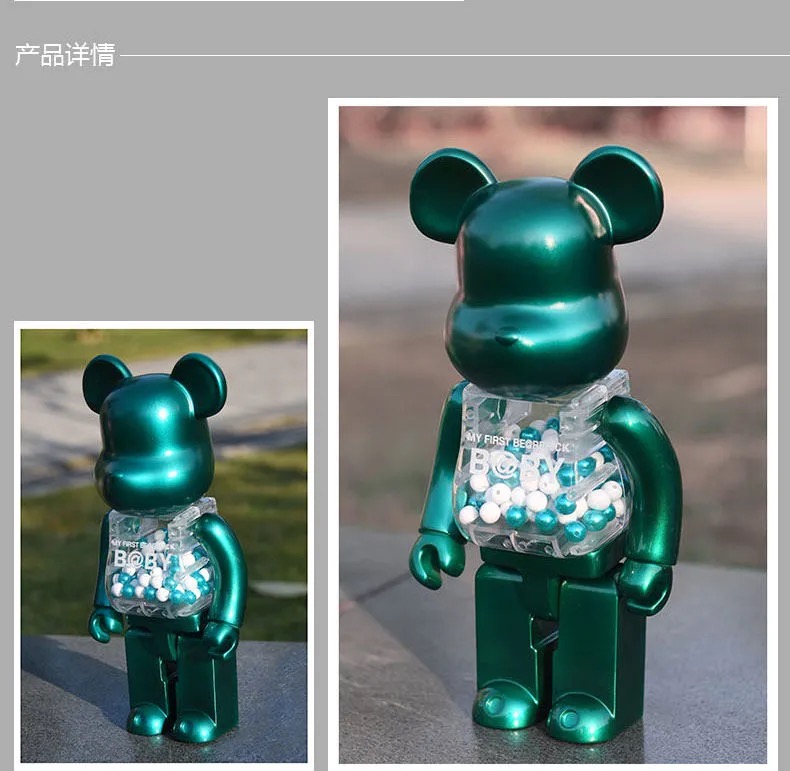 

HOT 400% 28CM Bearbrick The ABS Fashion bear Chiaki figures Toy For Collectors Be@rbrick Art Work model decoration toys gift