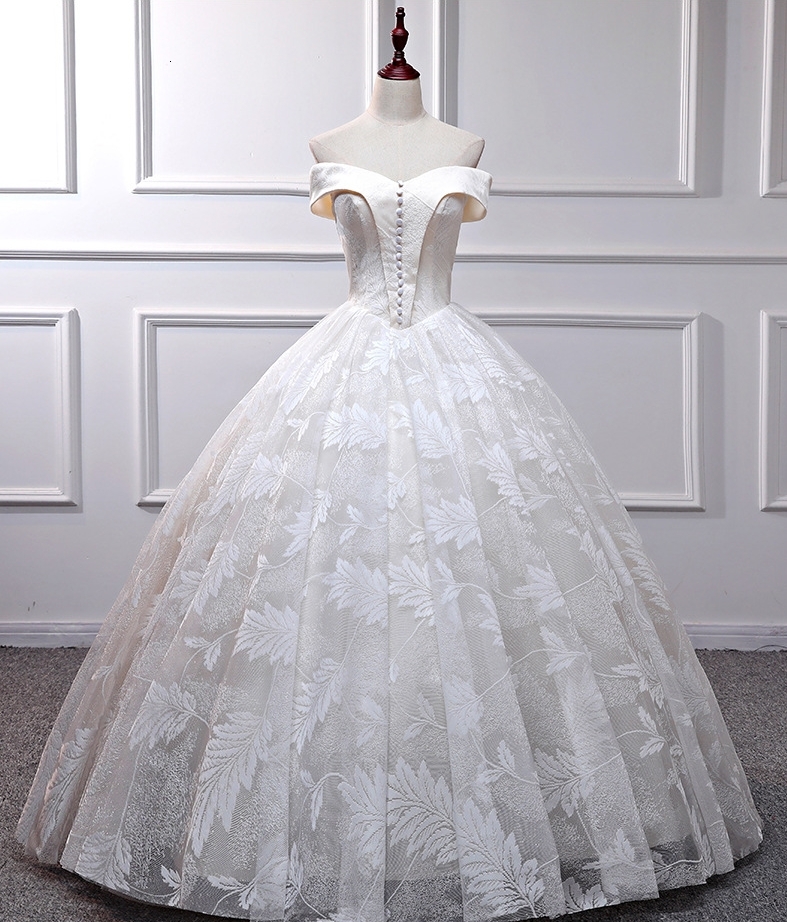 

2021 Luxury Lace Embroidery Wedding Es Floor Length Sweetheart Elegant Champagne Vestido De Noiva Bride Gowns New Designer 60py