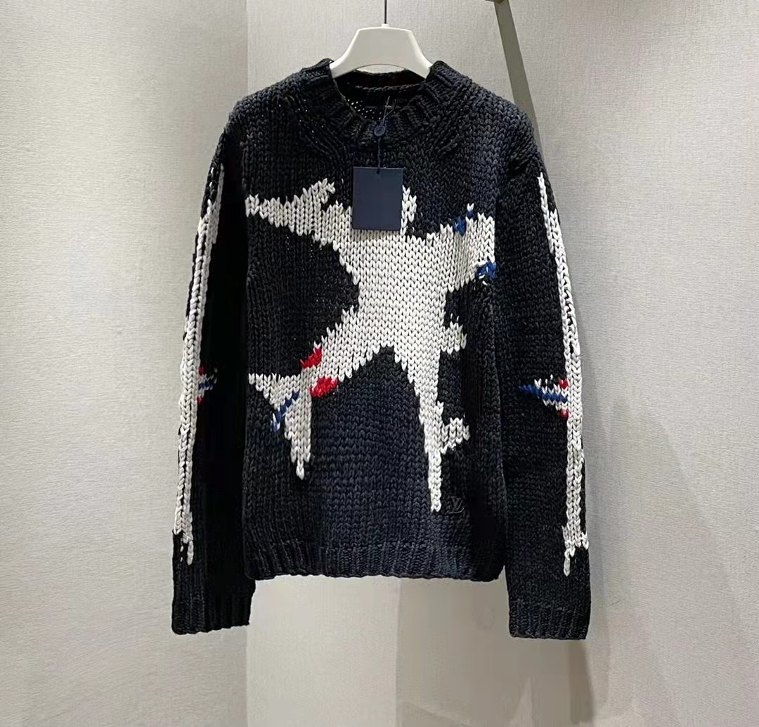 

21FW Autumn Winter italy paris Sweater Letter Sweatshirt Crewneck Pullover High Street Men Women Fashion Hoodie zdll0926., Black