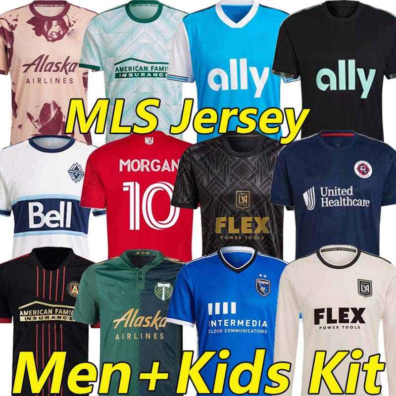 

In Stock 2022 2023 MLS Soccer Jerseys LAFC Atlanta United Charlotte Portland Timbers NewYork earthquakes Football Shirts Carlos Vela ROSSI Men+ Kids Kit long sleeve, Charlotte-fc-2022 home