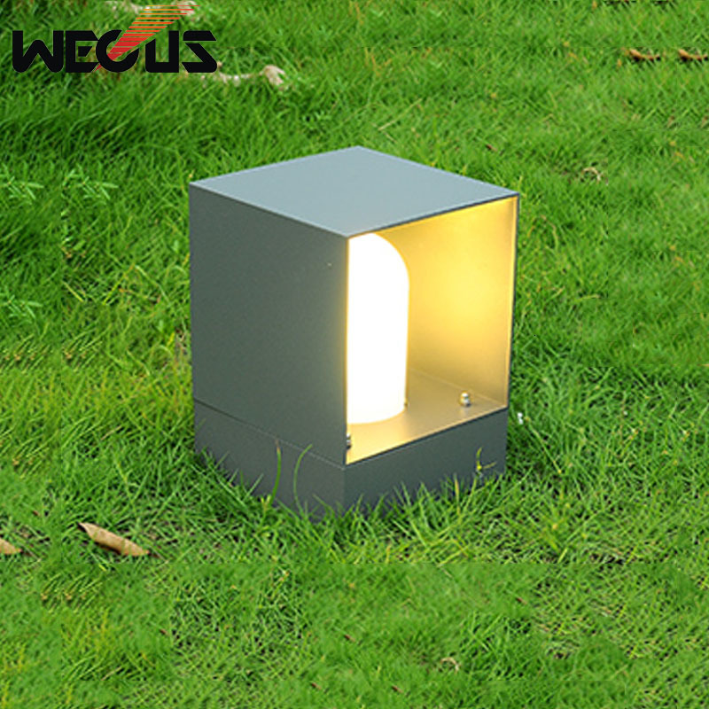 

2021 New Creative Square Outdoor Christmas Lights Dwaterproof Water Landscape Lighting Modern Garden Lamps Backyard Street Led Jardin Decora