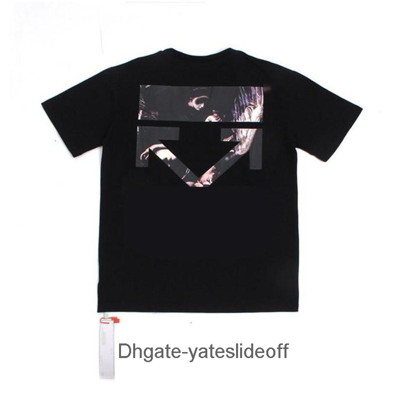 

Summer Mens Womens Designers t Shirts Loose Tees Offs Brands Man's Casual T-shirts Luxury Clothing Back Letter Arrow x Street Hip Hop B, White;black