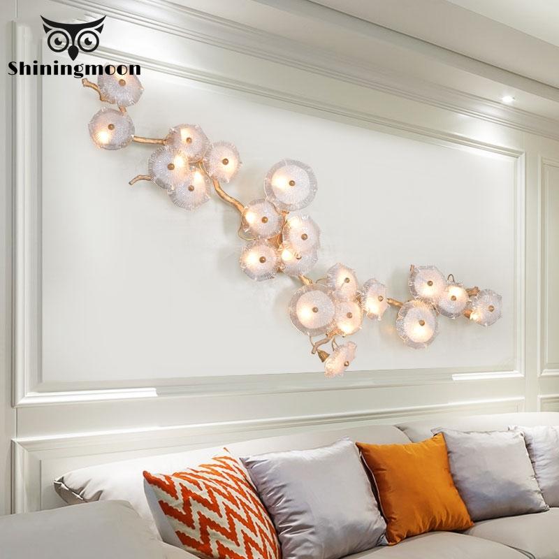 

Modern Copper LED Wall Lamp Brass Tree Branch Wall Light Nordic Sconce Deco Light Fixtures Living Room Dining Room Lighting