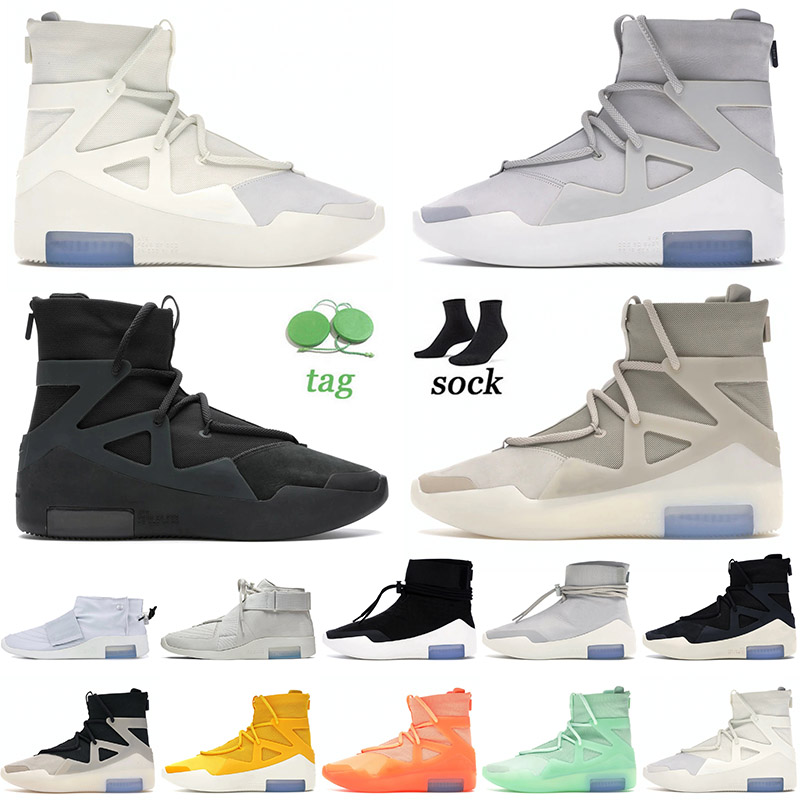 

2021 Arrival Fear Of God X1 Basketball Shoes Sail Light Bone Orange Pulse Triple Black String The Question Amarillo Frosted Spruce Trainers Sneakers Size 36-46, A2 triple black 40-46