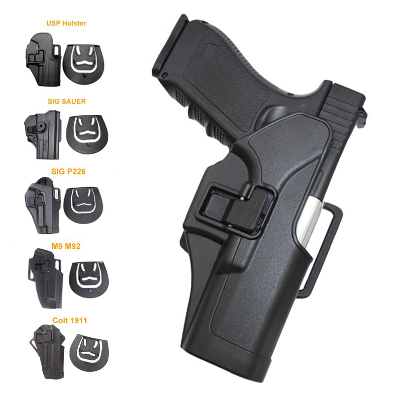 

Tactical Holster For G17 M1911.M92.P226.USP Belt Holsters General Hunting Airsoft Case, As pictures