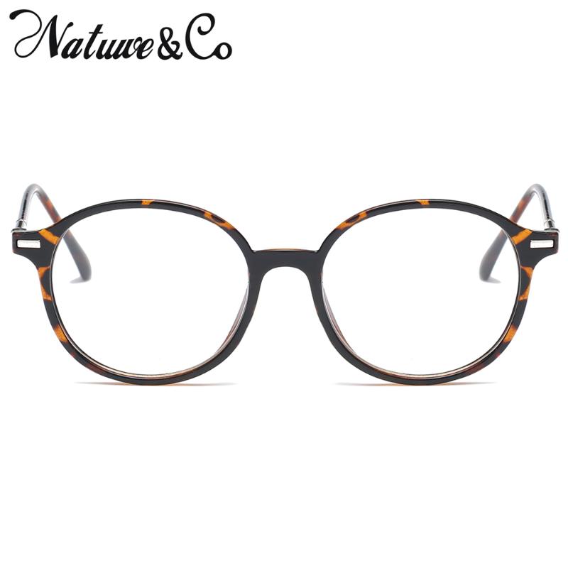 

Fashion Sunglasses Frames Natuwe&Co Vintage Round Circle Glasses Frame Retro Clear Lens Eyeglasses For Men Women 899, Black