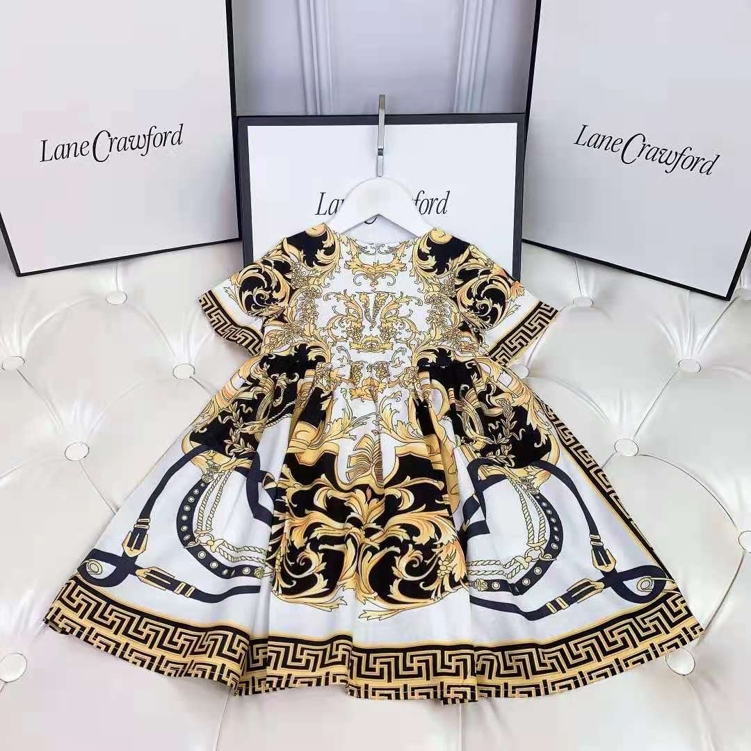 

floor length flower girl dress pink color designer kid winter long sleeve party dresses letter design child toddler clothing sets, Customize