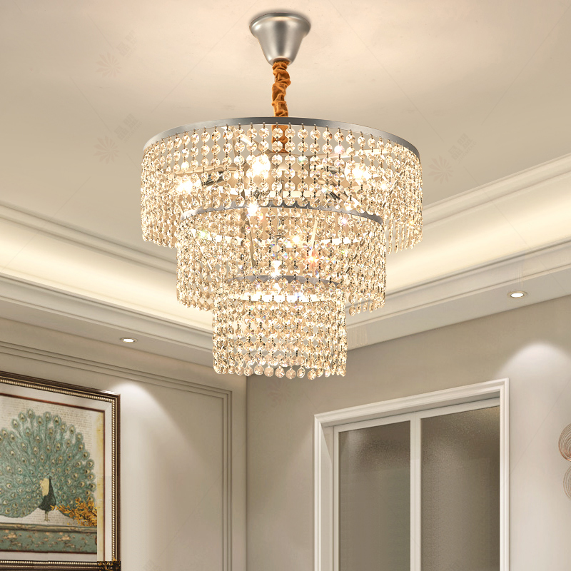 American Crystal Chandelier LED Light Modern Luxury Chandeliers Lights Fixture Bedroom Dining Room Home Indoor Lighting Restaurant Pendant Lamps-image-714338921