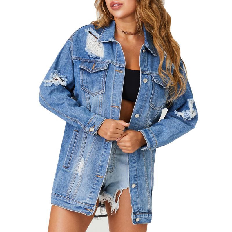 Women Long Denim Vests Australia | New 