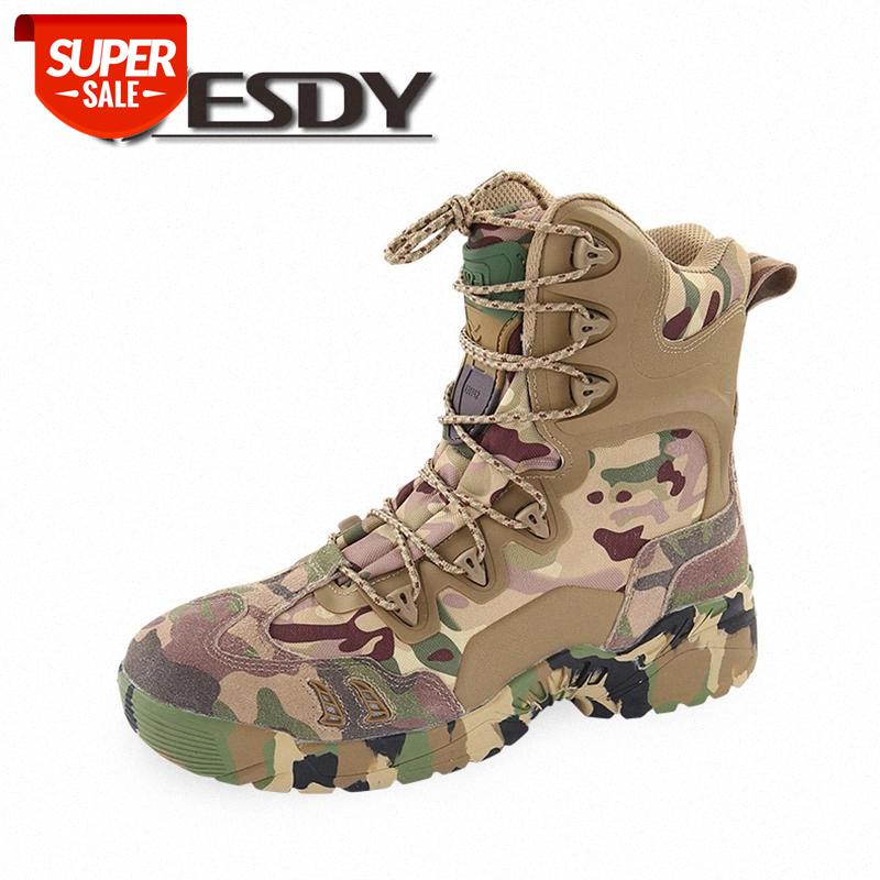 

Men Military Army Boots Leather Camouflage Vintage Lace Up Tactical Boots Combat Ankle Mens Winter Flat Safety Work Shoes #r23x