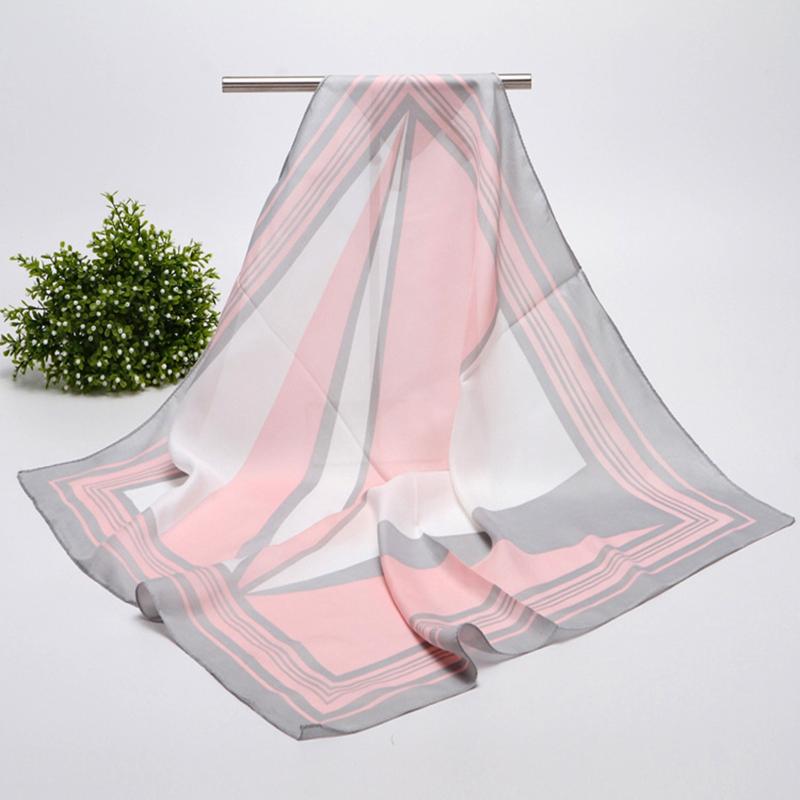 

Scarves Y25 Fashion For Women Shawl Print Silk Satin Hijab Scarf Female Bandana Square Shawls Scarfs Ladies