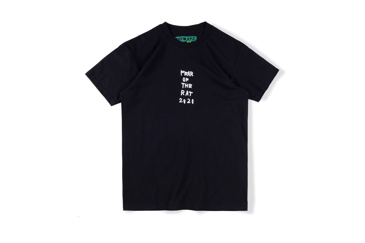 

2021 New 20ss Cpfm.xyz t Shirt Jim Joe Fear the Rat Best Quality Men Women Top Tees Classical Kanye West Hip Hop Cpfm T-shirt Ed5g, Black2