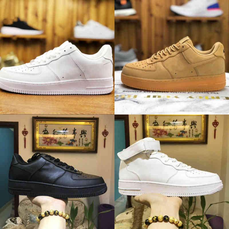 

Top Quality 2022 Designers Outdoor FORCES Men Low Skateboard Shoes Discount One Unisex 1 Knit Euro Airs High Women All White Black Wheat Sports Gymnastics sneakers, Please contact us