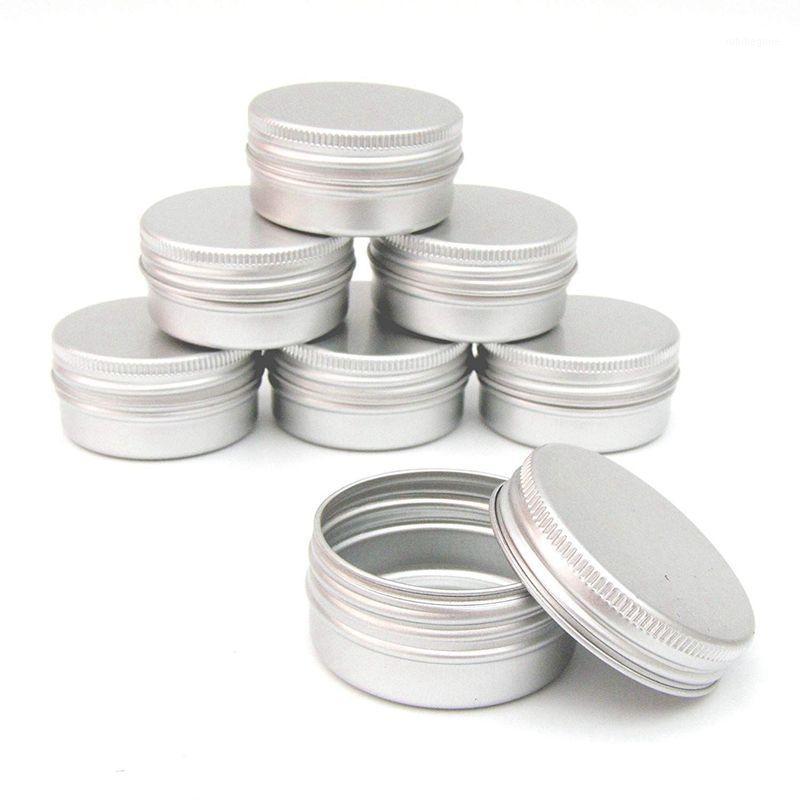 

X 50ml Aluminium Make Up Pots Capacity Empty Small Cosmetic/Candle/Spice Tins Jars