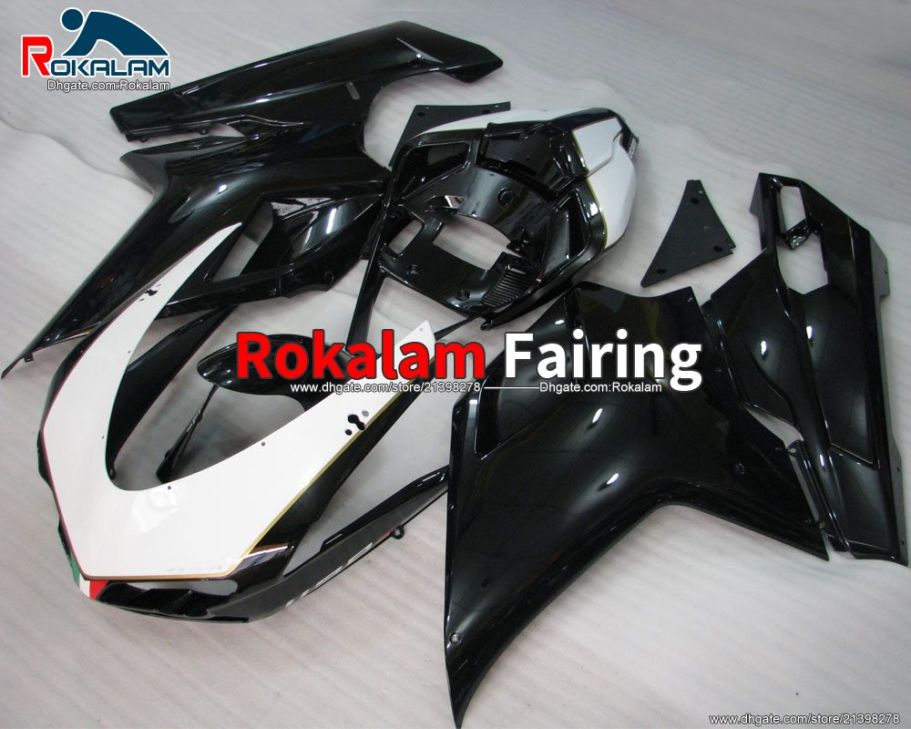 

Black White Fairings For Ducati 848 2007 Fairing 1098 1098S 1198 07 08 09 10 11 848 1098 2007-2011 Motorbike Body Parts (Injection Molding), Customize
