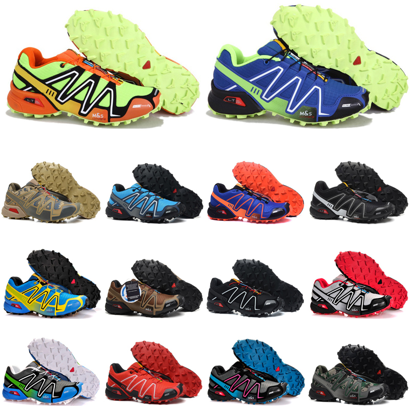 

freeshipping speed cross 3 outdoor mens running shoes SpeedCross runner Jogging III Black Green Pink Blue Men Trainers Sports Sneakers chaussures zapatos, Color #21