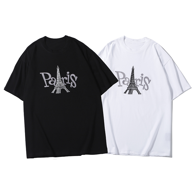 

luxury designer t shirt fashion personality men design t shirt women t shirt high quality black and white M-XL, White;black