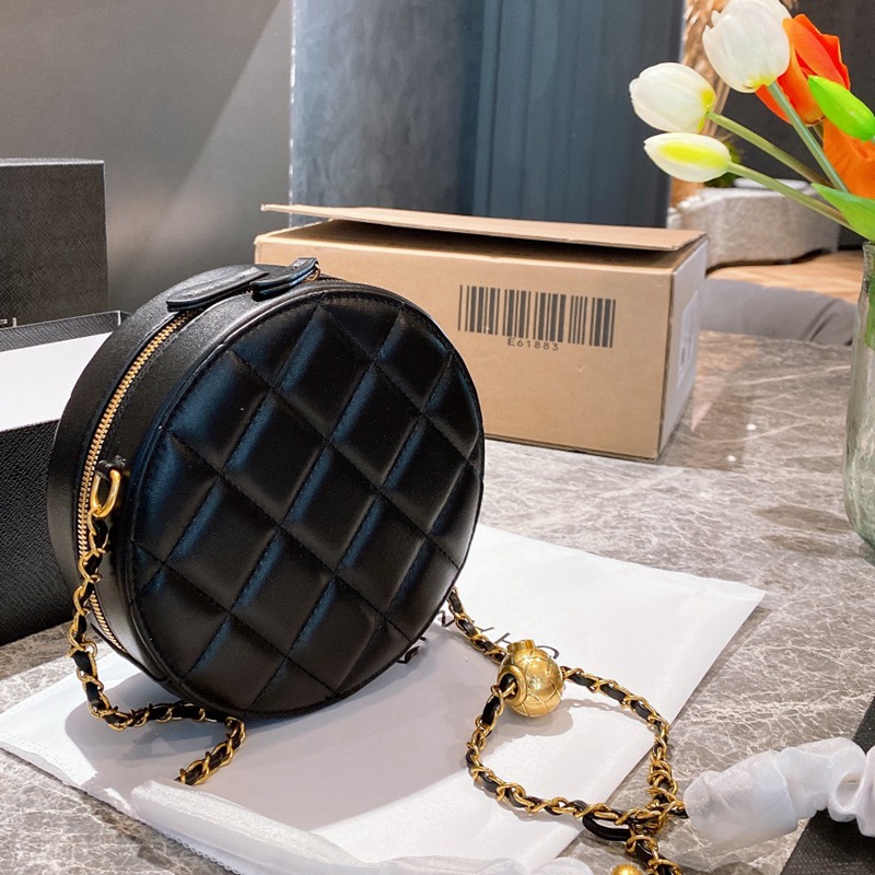

20F/w Luxurys Designers Bags Classic Round Shape Golden Chain Crossbody Bag Handbags Purses Ss20 Series 236788