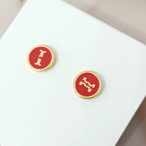 

Women Fashion Earrings Classic Pattern Stud 4 Colors Casual Style Simplicity Jeweley High Quality Wholesale