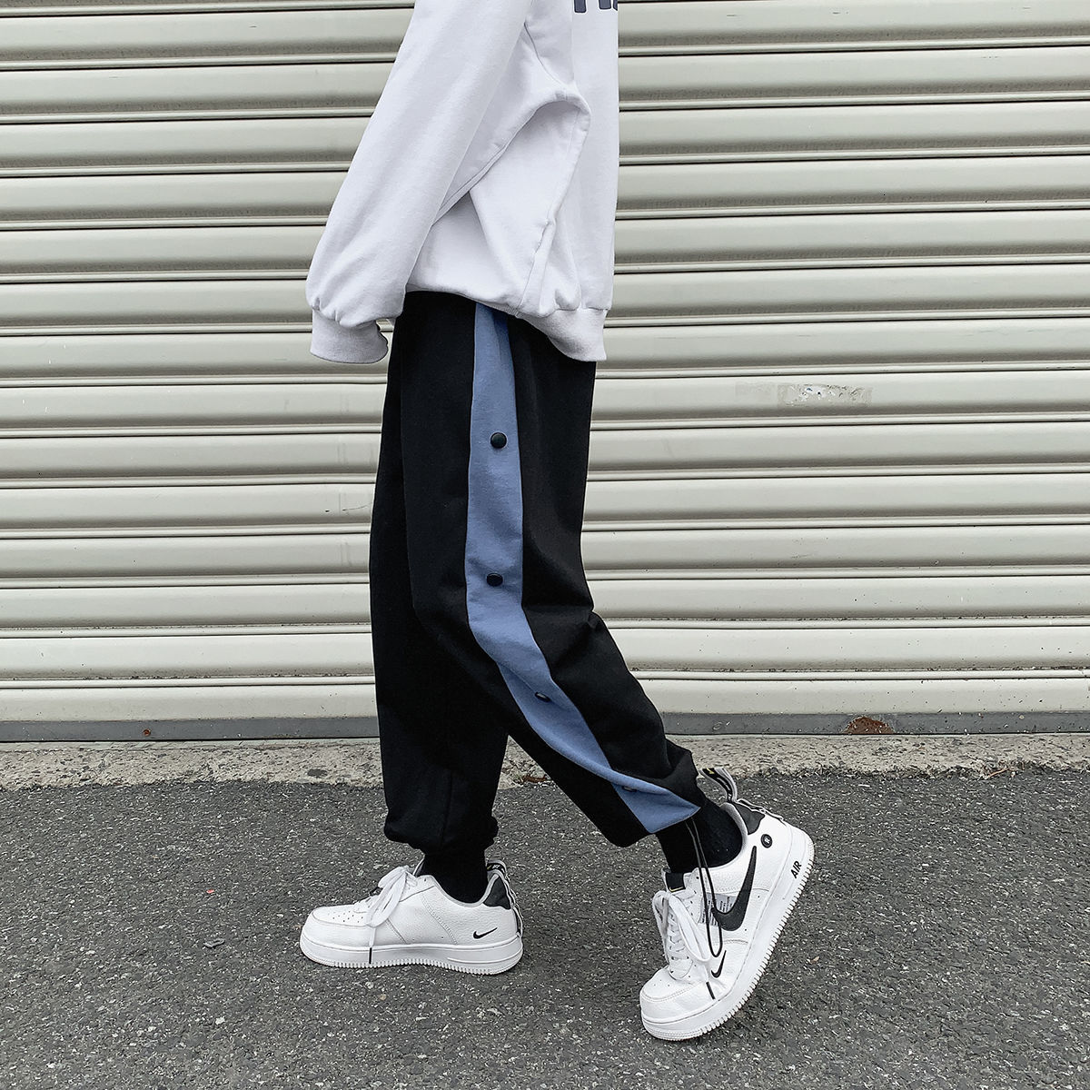 

2021 New Men's Tide Loose Casual Hip Hop Style Harem Pants Thick Trousers Straight Joggers Sweatpants Large Size M-3xl Pnj5, Gray