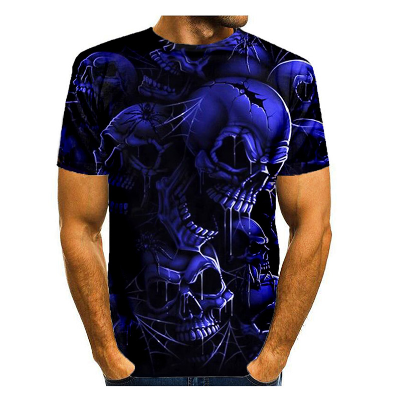 

Pirate 3D printed T-shirts are unique, stylish, beautiful, breathable and comfortable. Daily party travel visual impact Gothic style men&#03, White;black