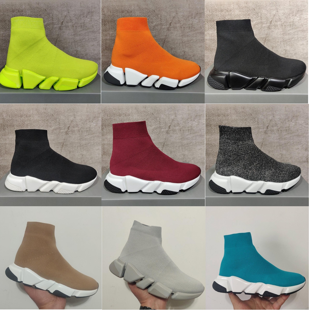 

2021 Sock Boots Men Women Casual Shoe Oreo Red Brown Triple Black Grey White Fashion Flat Good Quality Running Sneakers Trainer Runner, 29