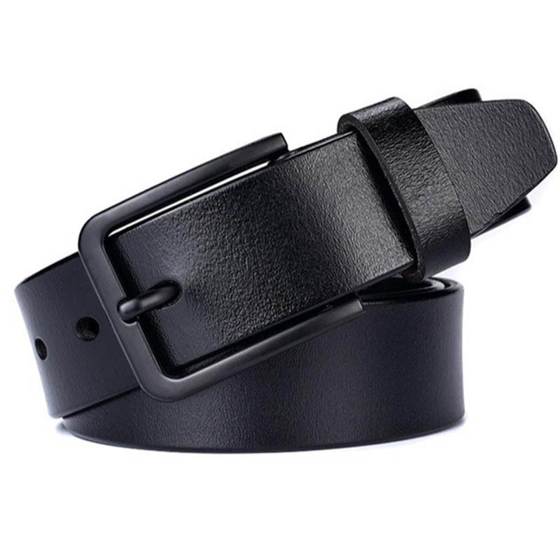 

Male Genuine Leather Belt Men s Classic Fashion Brand Design Luxury Pin Buckle Black Brown Cowhide Man