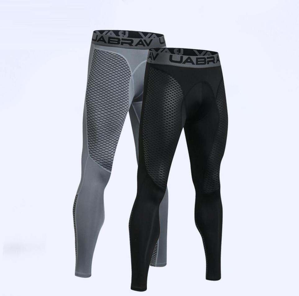 

Mens Gym Fitness Quick-Drying Tight Pants Training Elastic Sports Jogger Printing Man Fashion Running Trousers for Men Leggings Sweatpants, Gray