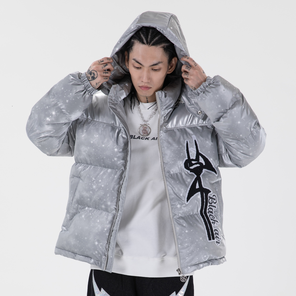 

2021 New Winter Warm Hooded Coat Thick Soft Padded Er Jacket Oversize Male Parka Men's Clothing Cat0, Gray