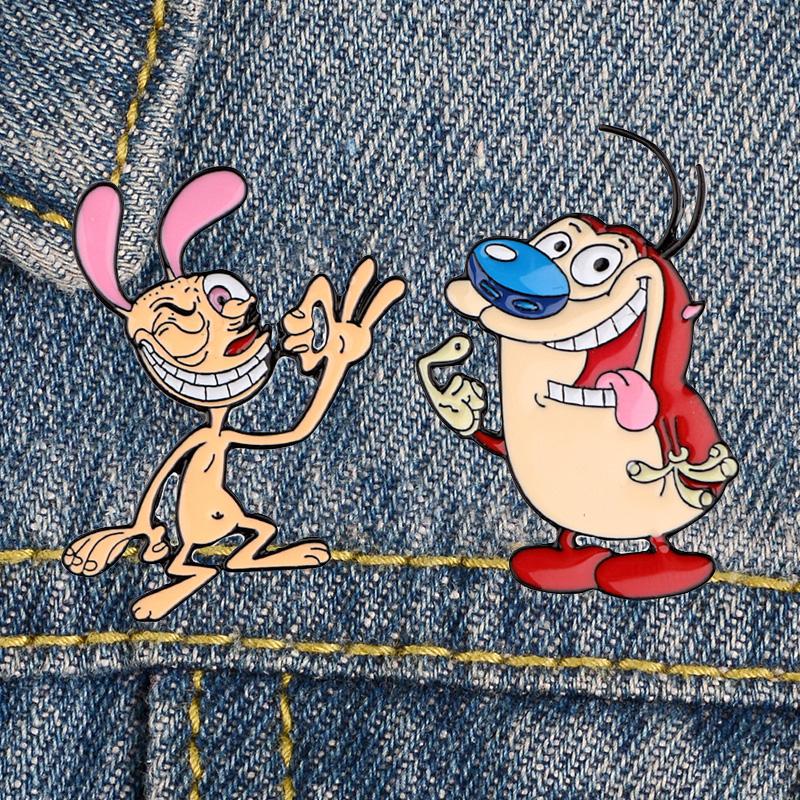 

Pins, Brooches LT617 90s Cartoon Anime Monster Jewelry Pins For Backpacks Lapel Enamel And Badge Bags Decoration Friend Gifts, Gray