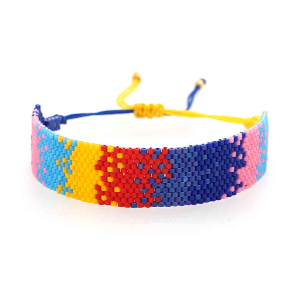 Pulsera Go2boho Miyuki Brazaletes De Flores Femeninas Boho A Pulsera Go2boho Miyuki Brazaletes De Flores Femeninas Boho A