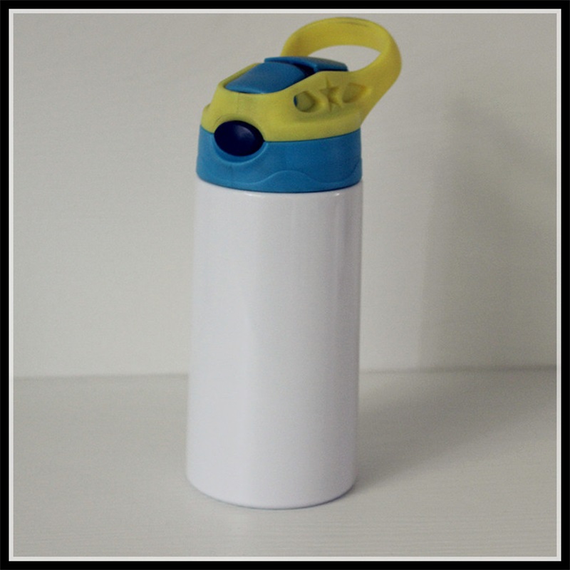 

DIY sublimation 12oz watter bottle straight tumbler stainless steel sippy cup 350ml straw cups good quality for kids 80 S2