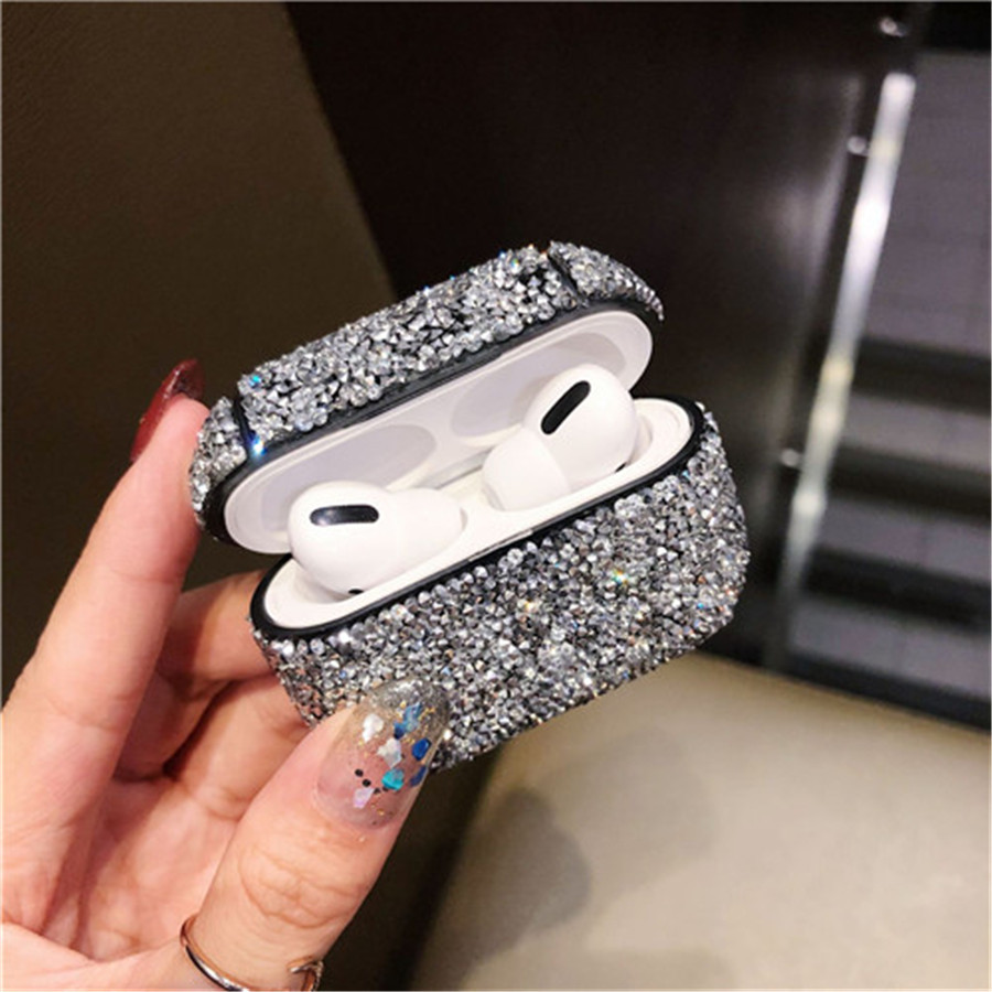 

1PCS Case Diamond Case Shining Glistening bingbing Point Air pods 3 Case for Apple Airpods pro Protector Cover For Air pods Airpod 3