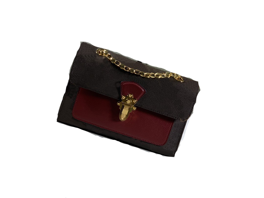 

2022 new chain shoulder bags all-match must-have model 41731, Burgundy