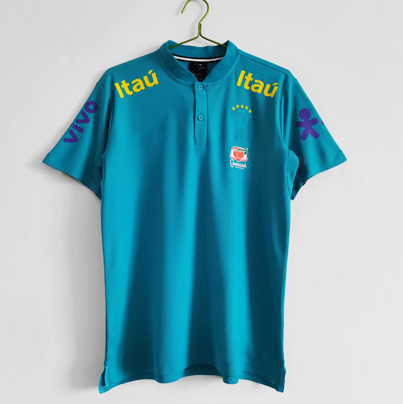 

2021 POLO Training Soccer Jerseys BRA 2022 Football Shirts train wear
