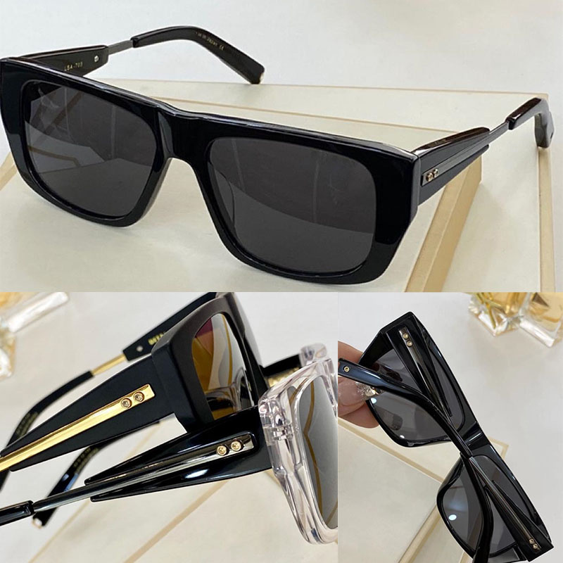 

703 New Fashion Sunglasses With UV Protection for men and Women Vintage square Frame popular Top Quality Come With Case classic sunglasses, White;black