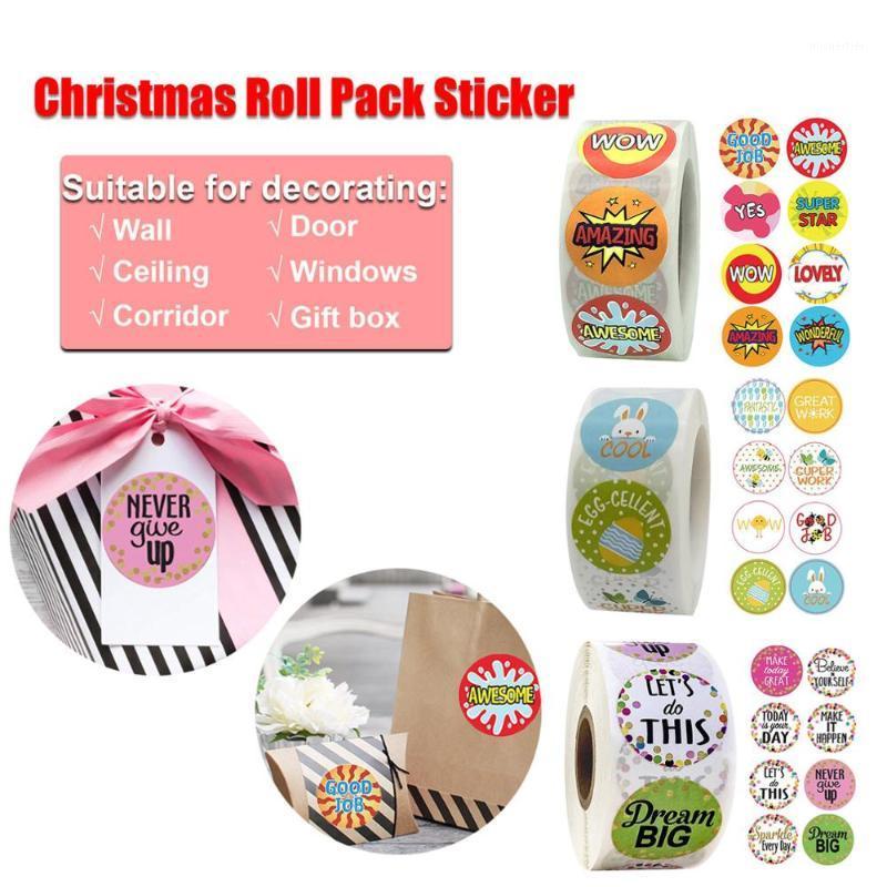 

Gift Wrap 500PCS Children's Motivational Sticker Christmas Holiday Decorating Label