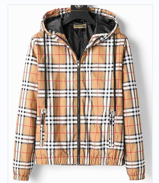 

New Fashion Brand 3D Print Jackets Autumn Men's Outerwear Designer Coats Casual Jacket Slim Hoodies Size M- aa19, Black