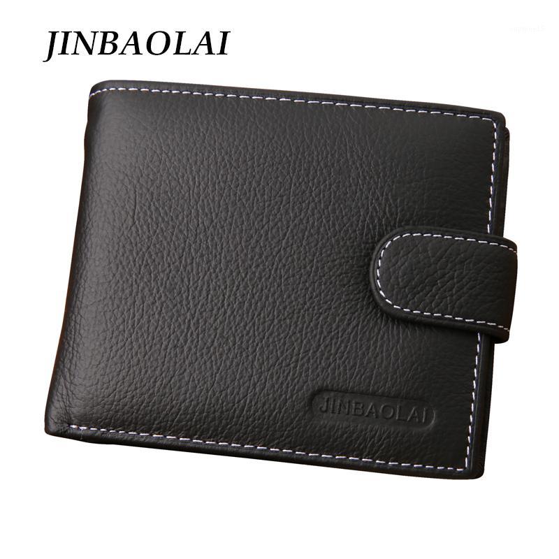 

Wholesale- Men Wallets Male Genuine Leather Wallet Mens With Coin Pocket Card Holder For Carteira1, 8040 black