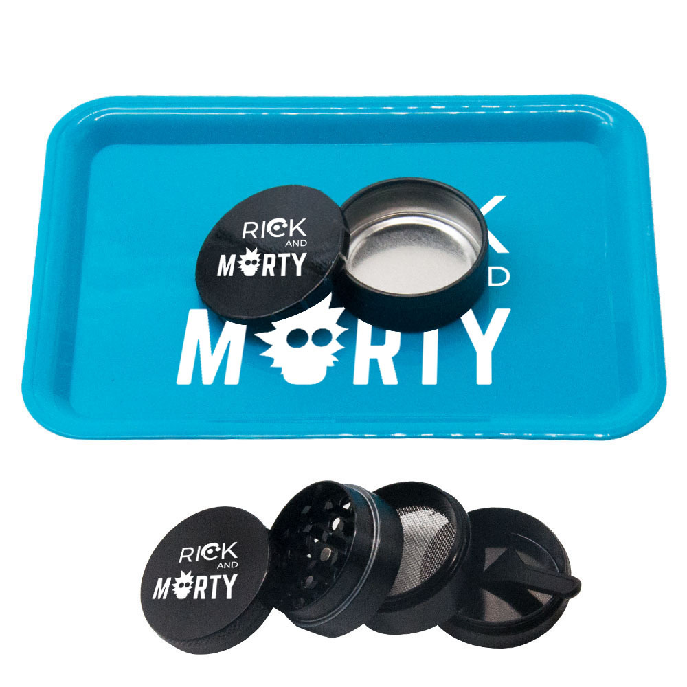 

Smoking Rolling Tray Set Include ECO Plastic Roll Trays With 4 Layers Sharp Diamond Teeth Grinder Metal Dry Herb Tobacco Container Storage Jar