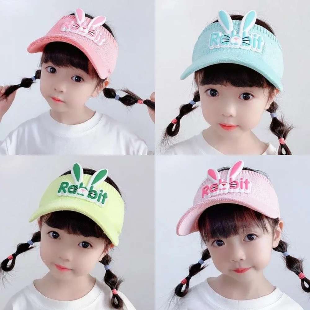 

Children's empty top sun hat men's and women's cartoon, Yellow