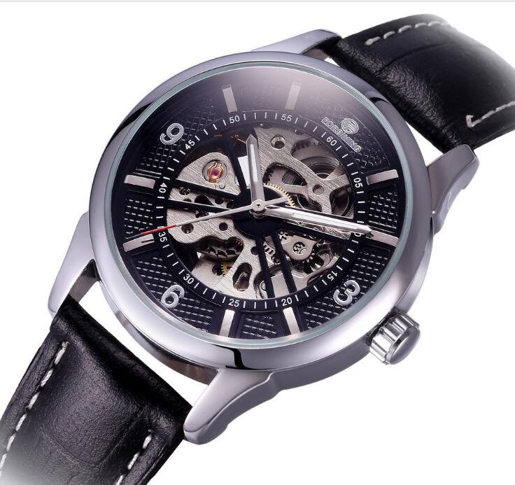 

Top sell Forsining fashion men watches Mens Automatic Watch wrist watch for men For02, Black