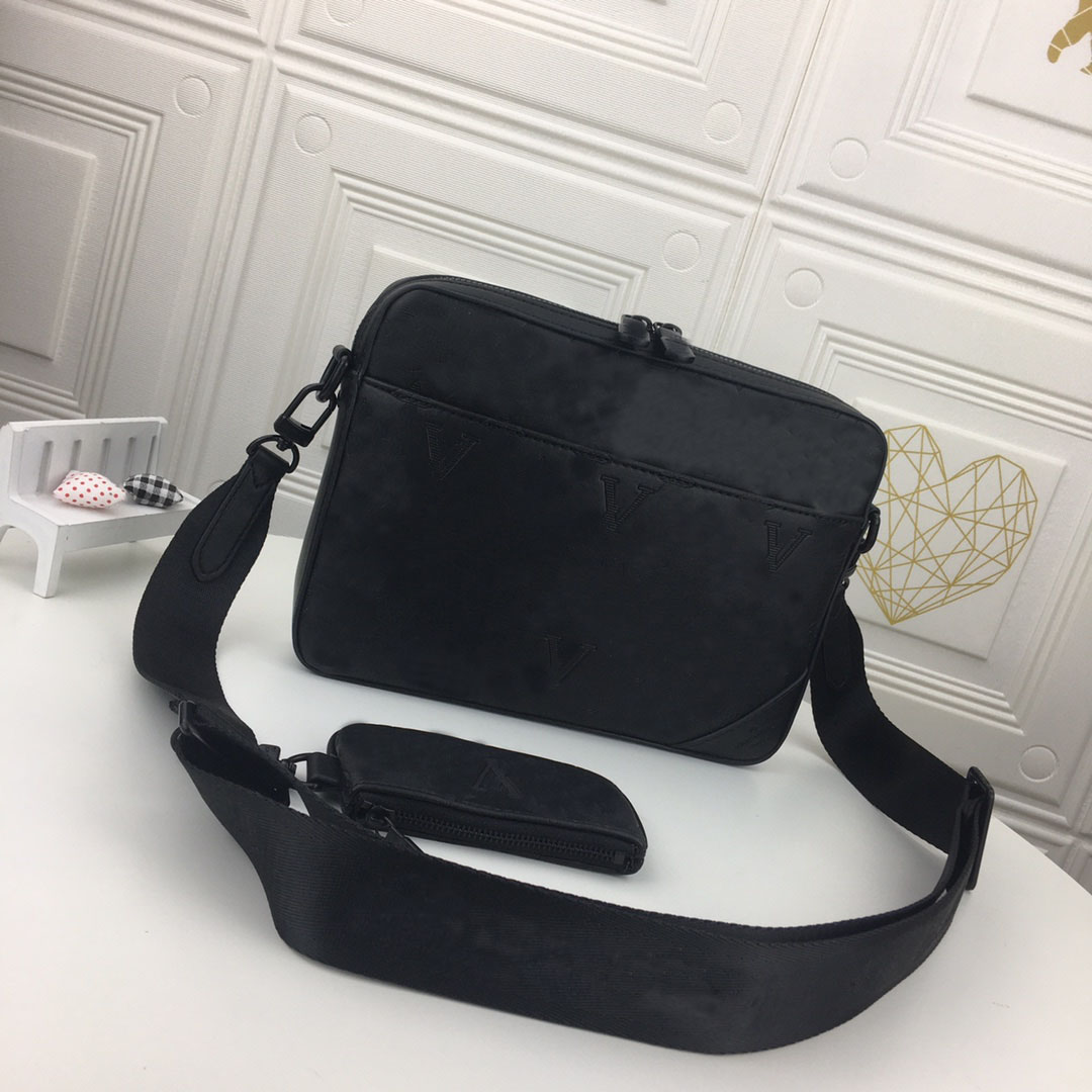 

High-quality high-end leather selling men's sports bag casual shoulder 27*18.5*4.5cm