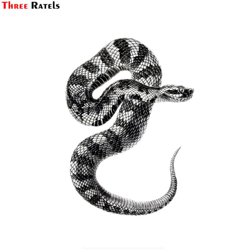 

Three Ratels FC525 6345 Moccasin Snake car windshield stickers road bike decal