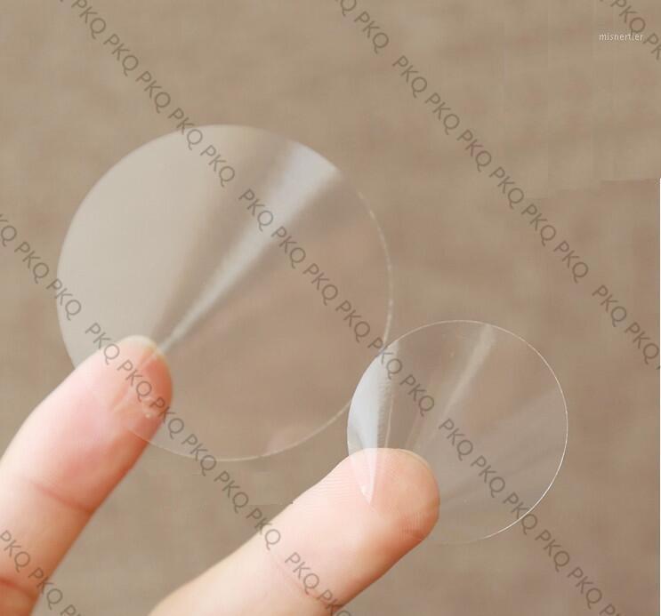 

Gift Wrap 2000Pcs Transparent Round Labels Clear Sticker Self Adhesive Label Stickers 1.5cm 2cm 3cm Small Packaging Sealing