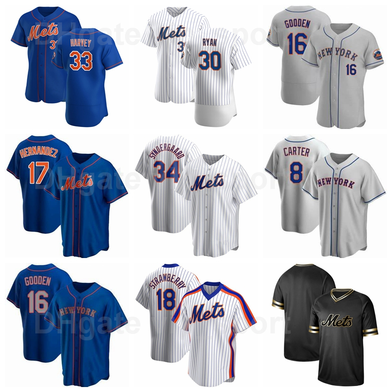 

34 Noah Syndergaard Jersey Baseball 30 Ryder Ryan 8 Gary Carter 15 Tim Tebow 33 Matt Harvey 16 Dwight Gooden 17 Keith Hernandez, Blue;black