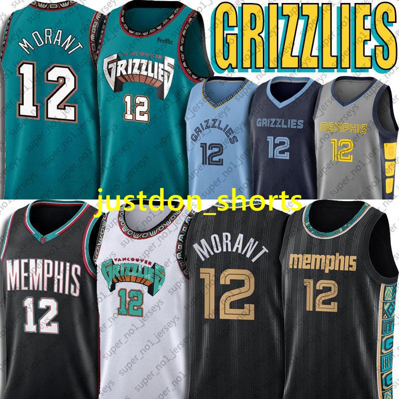 

NCAA 12 Ja Morant Jersey Memphis Grizzlies Jersey Jaren 13 Jackson Jr Jersey 2021 City Edition Jersey Grizzly shirts, Black