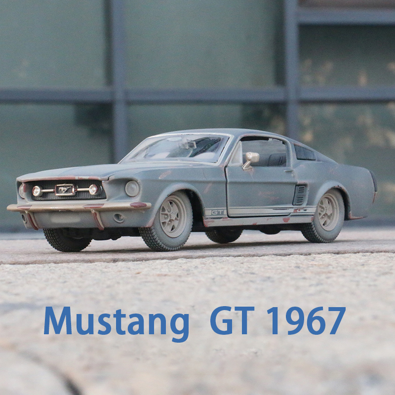 

124 Old 1967 Ford Mustang GT simulation alloy car model crafts decoration collection toy tools gift