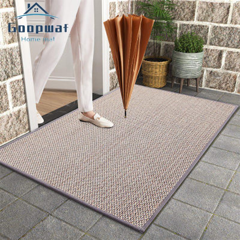 

High Quality Linen Woven Door Mats Kitchen Non-slip Absorbent Mats Living Room Decorative Floor Home FrontDoor Welcome
