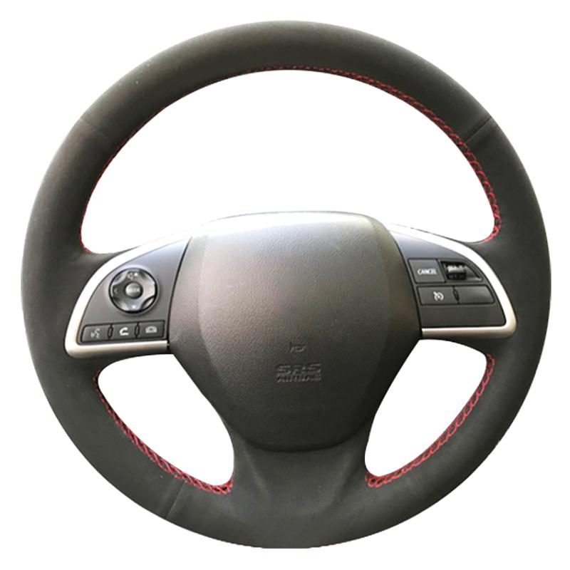 

Steering Wheel Covers Black Suede Car Cover For Mitsubishi Outlander Mirage ASX 2012-2021 Eclipse Cross 2021-2021 L200 2021